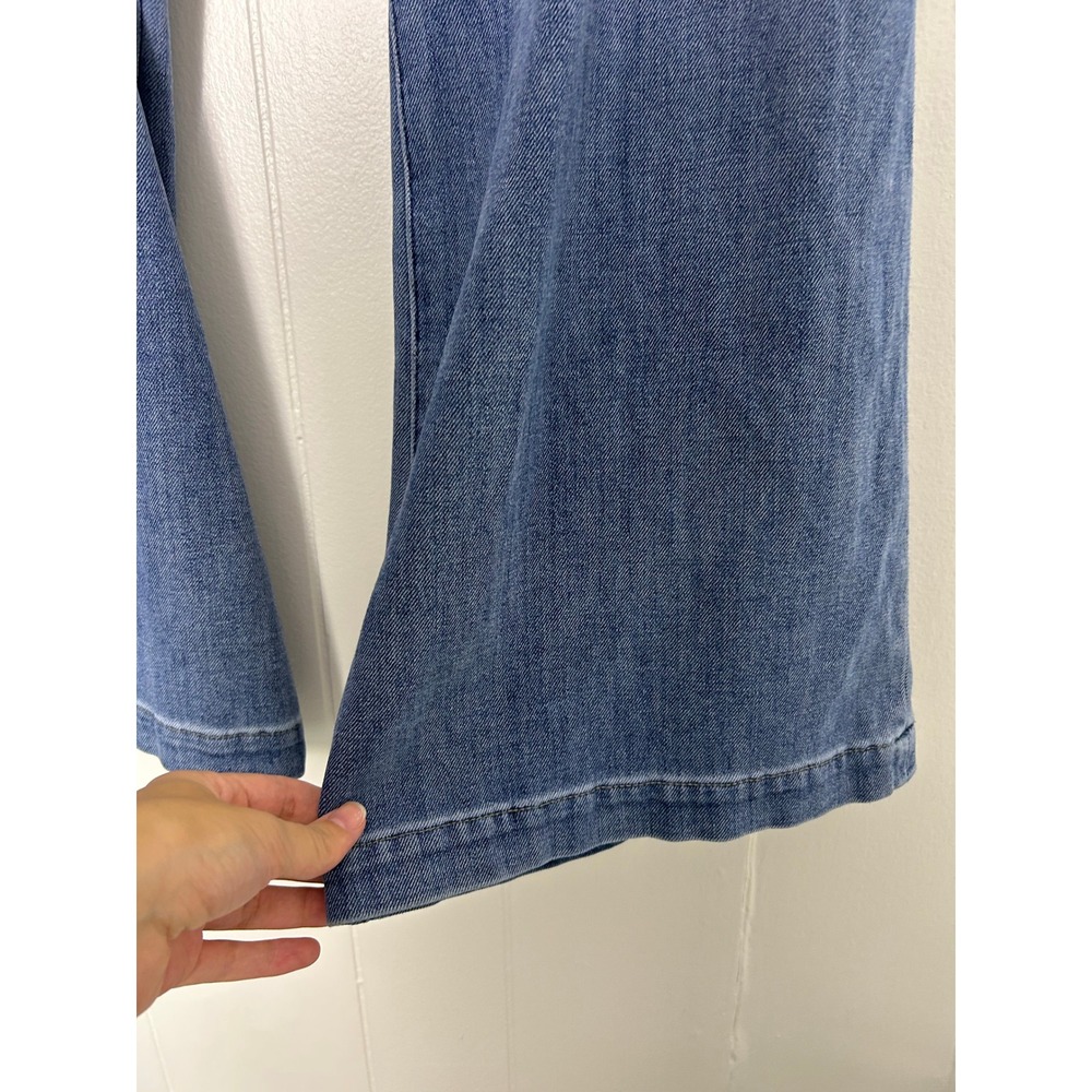 KUT from the Kloth Meg Jeans Wide Leg Size 14P Blue High Rise Stretch Denim blue - Picture 10 of 10
